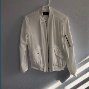 Zara cream moto jacket